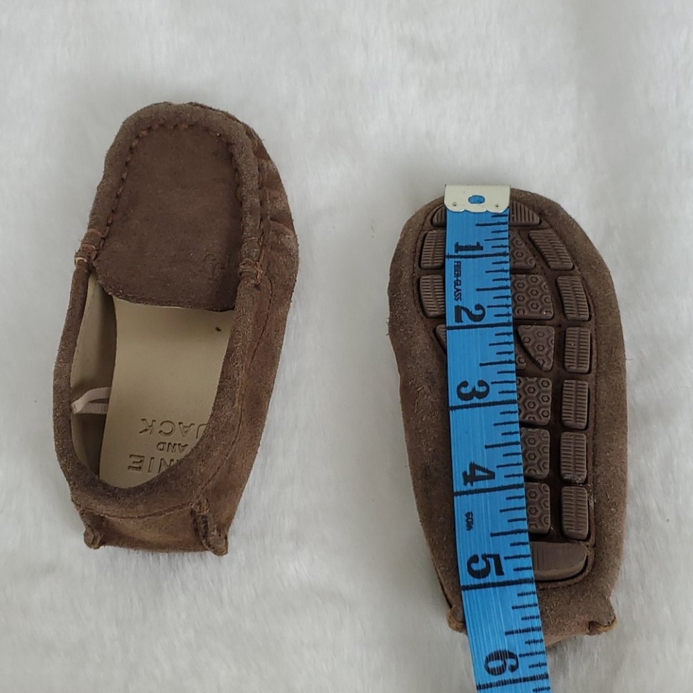 Janie and Jack suede shoes little boy size 19 - Picture 7 of 8